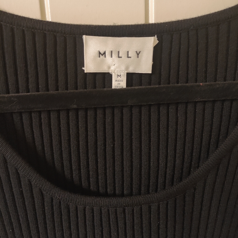 Milly Ribbed Ruffle dress - Picture 3 of 5